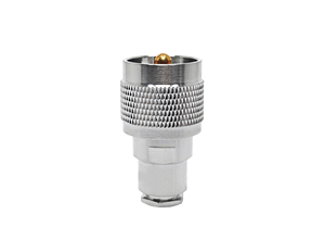 Uhf nam cắm pl259 kết nối Brass Nickel mạ uốn cho RG58 rg142 rg400 lmr195 lmr200 cáp đồng trục thẳng trong kho - Product Image 1