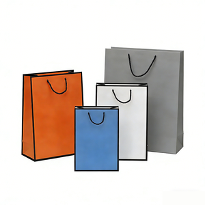 Bolsas de Compras Multicolores con Impresión Personalizada al por Mayor, Bolsas de Papel Ecológicas para Regalos, Ropa y Comercios Minoristas, sin Asas, para Regalos de Cumpleaños y Festivos - Product Image 1