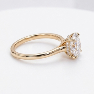 Bague <span class=keywords><strong>Solitaire</strong></span> en Moissanite 1 carat, Certifiée GRA, Moissanite VVS, Bague de Fiançailles, Bague de Mariage en Moissanite - Product Image 4
