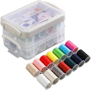 Kit de couture portable pour la maison, broderie artisanale, mini boîte d'accessoires de couture de voyage - Product Image 1