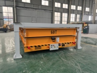 Chariot électrique sans rail de 100 tonnes à roues en caoutchouc avec télécommande sans fil pour le transport de composants de chantier naval