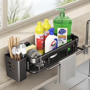 Égouttoir de cuisine en acier inoxydable carré multifonctionnel pour vaisselle et bols, organisateur de rangement pour usage domestique - Product Image 4