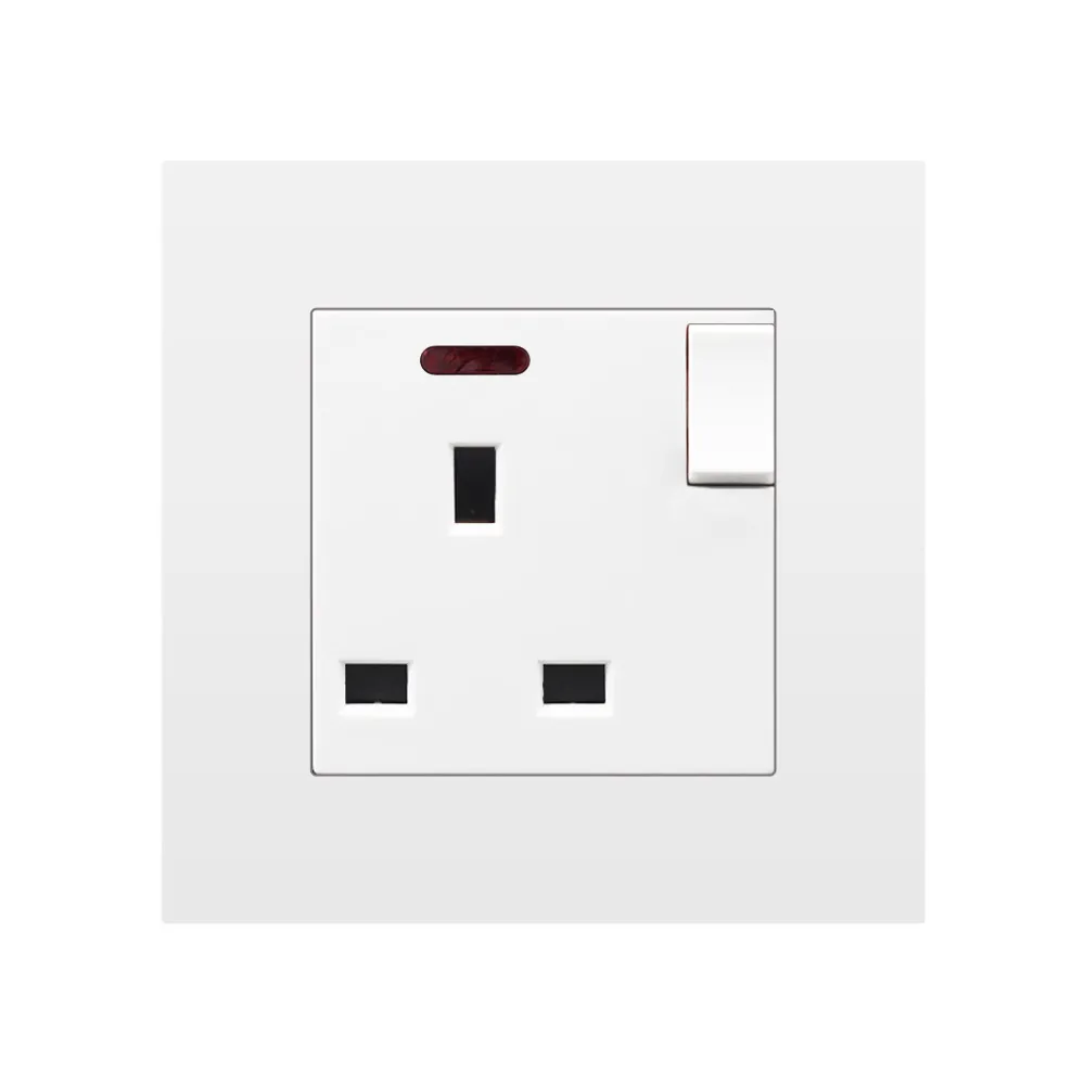 Materiale elettrico all'ingrosso saso approvato UK switch socket 13a interruttori e presa