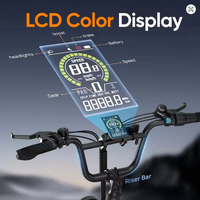 Vélo Électrique Urbain E20 Pro pour Adultes, Pliant, Pneus Larges, Acier Carbone, Moteur Arrière 750W Sans Balais, Batterie 15AH, Vélo Tout-Terrain Électrique