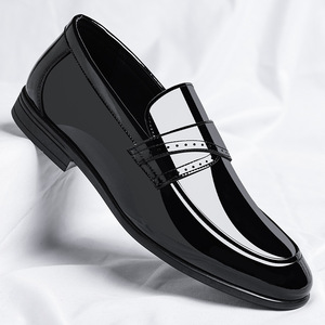 Mocasines de Vestir para Hombre, Parte Superior de PU Transpirable, Cerrados, Antideslizantes, Resistentes, Cómodos, para Oficina, de Goma, para Todas las Temporadas - Product Image 2