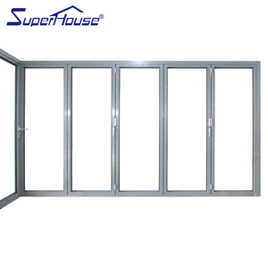 Superhouse, Primera Fabricante China <span class=keywords><strong>de</strong></span> Puertas Plegables <span class=keywords><strong>de</strong></span> Esquina Resistentes a Huracanes en Florida, Miami <span class=keywords><strong>NOA</strong></span> NFRC U 0.2 AS2047 con Rotura <span class=keywords><strong>de</strong></span> Puente Térmico - Product Image 2