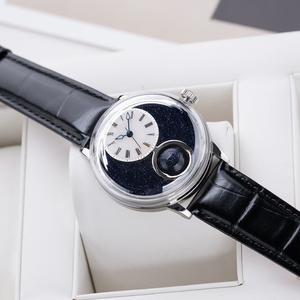 Reloj mecánico retro de lujo para hombre, Miyota automático, cielo estrellado giratorio, pantalla 3D de día y noche de 24 horas, reloj de pulsera SM1110 - Product Image 2