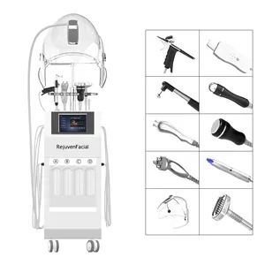 Oxygen jet skincare pdt skin rejuvenation H202 oxygen peel facial machine with oxygen dome mask