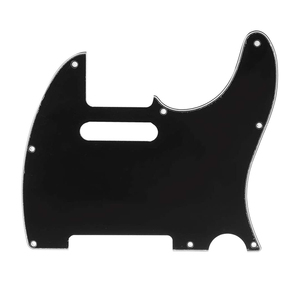 5 trous 1Ply noir <span class=keywords><strong>Vintage</strong></span> TLGuitar Pickguard pour FD américain mexicain fabriqué Standard TL Style guitare électrique - Product Image 2