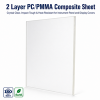 Feuille composite PC PMMA à 2 couches, polycarbonate acrylique, panneau d'instrumentation, protection d'écran automobile, fenêtre de protection