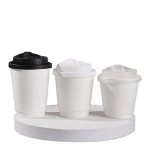 Vasos de Papel Biodegradables de Pared Simple con Impresión Personalizada, Desechables para Té de Burbujas y Bebidas Calientes - Product Image 1