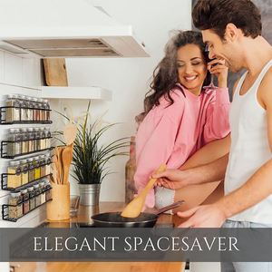 Customer Settings Rack Space Saving Kitchen <b>Storage</b> Spice Rack Organizer Kitchen Wall Mounted Spice Rack - Product Image 5