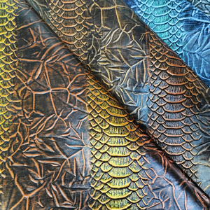 Cổ điển <span class=keywords><strong>Python</strong></span> rắn da nổi Faux PU da cho Giày Túi Xách - Product Image 3