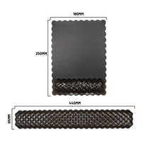Tapis de clavier de joueur en forme de cristal Tapis de souris transparent avec repose-poignet Tapis de souris de bureau à domicile et de jeu