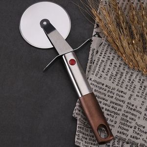 Disposable Foldable Kitchen Stainless Steel Wheel Knife <b>Baking</b> Tools High Precision Pizza Slicing Sliding Spatula - Product Image 3