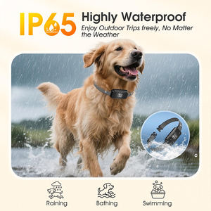 बड़े छोटे कुत्तों के लिए रिचार्जेबल वाटरप्रूफ ब्लैक डॉग छाल कॉलर 7 संवेदनशीलता स्तर 3 बीप कंपन मोड बनाए गए - Product Image 4