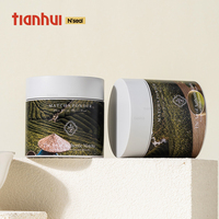 Boîtes métalliques rondes vides de qualité alimentaire Tianhui avec couvercle à vis hermétique pour l'emballage de poudre de thé matcha