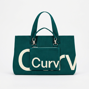 Factory Small MOQ Custom Logo Cartoon Jacquard Knit Polyester Tote Bag Custom Inner Pocket Casual Women Shoulder Shopping Bag - Product Image 1