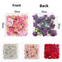 Produk dekorasi dinding pernikahan buatan mawar dan Hydrangea karangan bunga latar belakang dekorasi dinding