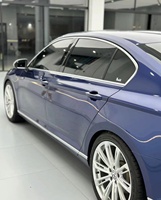 Vinilo Autoadhesivo para Automóviles, Color Azul Sombra Cambiante, Resistente al Desgaste, TPU, Envoltura Protectora para Carrocería de Vehículos