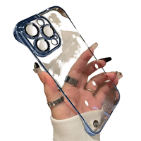Étuis de téléphone électrolytiques à moitié recouverts de haute qualité pour la série Apple pour IPhone16 Pro Max IPhone15 Pro Max vente en gros d'usine