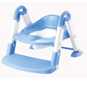 Có Thể Gập Lại Toddler Trẻ Em Xử Lý & Mềm Đệm Chiều Cao Có Thể Điều Chỉnh Không Trượt Chàng Trai Và Cô Gái Bô Đào Tạo Ghế Với Bước Phân Thang