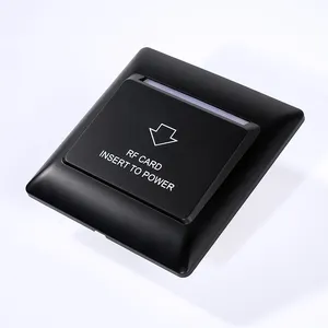 Black Color Hotel RF Card Energy Saver Switch Hotel 13.56mhz Card Key Power Energy Saving Switch