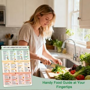 Imán de Refrigerador con Lista de Alimentos Antiinflamatorios - Guía de Nutrición Fácil para Principiantes, Planificador de Comidas para Cocina, Tabla de Alimentos Saludables para Evitar y Comer - Product Image 6