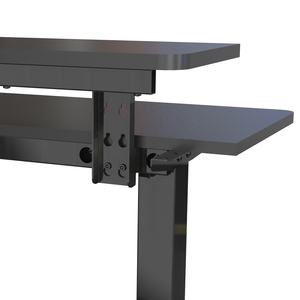 Supports en V Conception <span class=keywords><strong>de</strong></span> <span class=keywords><strong>bureau</strong></span> à double couche assis pour se tenir debout Hauteur réglable <span class=keywords><strong>Bureau</strong></span> à domicile avec repose-pieds <span class=keywords><strong>micro</strong></span>-réglables JSD5-01-DS - Product Image 6