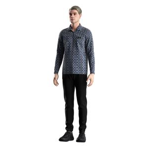 T-shirt d'été à sublimation OEM/ODM, polo de rugby pour homme à manches longues avec fermeture éclair et col montant - Product Image 5