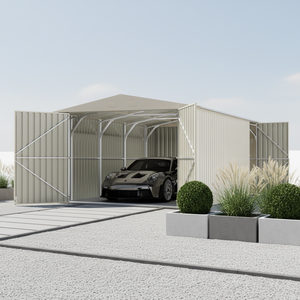 Bâtiment de garage métallique G1119, abri pour voiture, garage métallique - Product Image 6