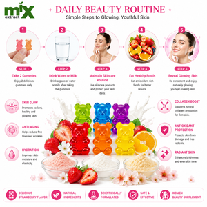 Gummies de collagène au lait à marque privée avec peptides de collagène haute puissance pour l'éclat de la peau et supplément de beauté pour femmes - Product Image 5