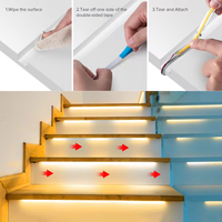 Tira de LED COB de 24V con efecto de agua corriente, 360 LED/m, alto CRI90, alto brillo, para iluminación lineal de techo en el hogar