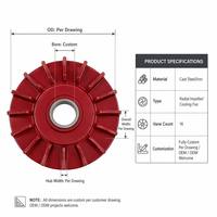 Maßgefertigtes Aluminiumlegierungs-Maschinenteil Freie-Energie-Radgenerator Schwungrad