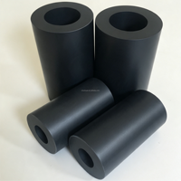 Tubo de PTFE Moldeado por Compresión con 20% de Grafito, Resistente al Desgaste y Anti-Creep, para Bujes de Bombas Químicas