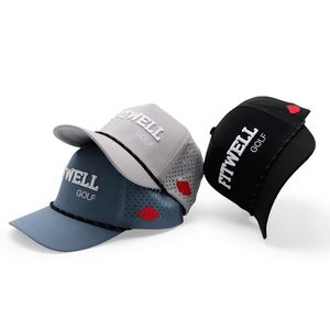 Gorra de Béisbol Personalizada con su Logotipo, Bordado 3D, 5 Paneles, Impermeable, de Alto Rendimiento, con Perforaciones Láser y Cuerda de Golf - Product Image 3