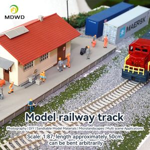 Binari Flessibili Scala HO 50 cm per Trenino Elettrico Unisex Fai da Te in Metallo Plastica ABS a Batteria - Product Image 4