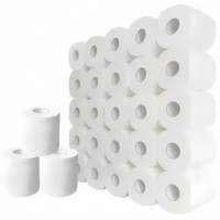 Échantillon gratuit de papier toilette blanc extra doux de luxe à 4 plis de taille jumbo sans noyau solide et bon marché pour salle de bain à domicile de qualité supérieure