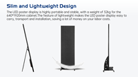 Schermo LED P2.5 da Pavimento per Pubblicità Commerciale Interna a Colori, Risoluzione 8K, HDR10+, Luminosità 800cd