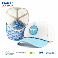 Casquettes de golf X&K brodées au laser avec broderie structurée, sur mesure, imperméables, à visière imprimée, anti-humidité, casquette professionnelle de type trucker