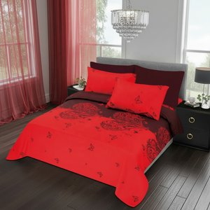 Nuevo Juego de Sábanas de 8 Piezas Ecológicas con Estampado de Cortinas Transparentes y Tela de Microfibra para Dormitorio y Uso Doméstico - Product Image 4