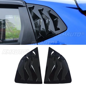 For Honda Fit 2014-2019 Car Rear Triangle <b>Window</b> Shark Cheek Trim Body Kit Rear Side Vent <b>Window</b> Trim <b>Cover</b> Modification Part - Product Image 2