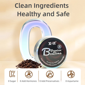 Bombones de café negro sin azúcar x-it 98g Caramelo duro con sabor a café helado dulce refrescante a base de hierbas naturales - Product Image 4