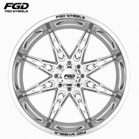 Roue en alliage forgé multi-trous 8x6.5 à profil profond, 22, 24, 26, 28 pouces, pour pick-up RAM 2500 3500 HD - Vente flash