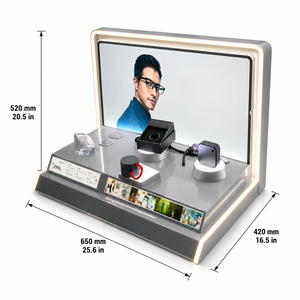 DSP Vietnam Factory Custom Counter LED Eyewear <b>Display</b> Backlit Ad Light <b>Box</b> Smart Sunglasses Watch <b>Display</b> Retail Showcase - Product Image 1