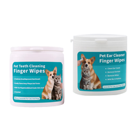 ODM 80 pièces doux Non-tissé jetable lingettes de toilettage pour animaux de compagnie ingrédients naturels sans alcool peut emballage