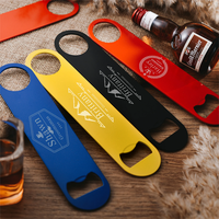Décapsuleur en métal en gros, personnalisable, vierge, en acier inoxydable, à sublimation, type lame de bar, pour barman