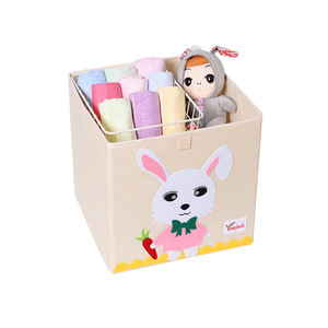 Cutstom Boîte de rangement de jouets en tissu non tissé pliable pour enfants mignons 35L Stockage domestique au design moderne pour vêtements et jouets - Product Image 3