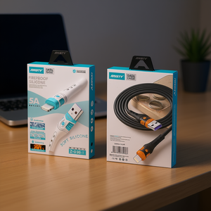 Cavo Dati Ansty 5A Lightning in Silicone Ignifugo Nero Modello Z-036-I - Product Image 2