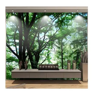 KOMNNI Custom Wallpaper Tropical Rainforest Branches Interlaced Mural Living Room Bedroom Background 3d Wallpaper